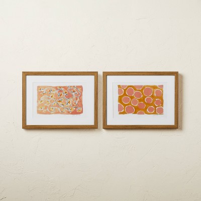 (Set of 2) 12" x 16" Framed Wall Arts Blush - Opalhouse™ designed with Jungalow™