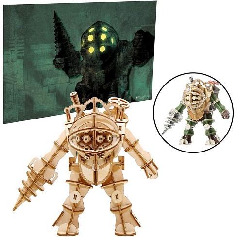 Incredibuilds Bioshock Big Daddy Poster & Wood Model Figure Kit