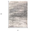 Gray and White Abstract Non Skid Area Rug - 3 of 4