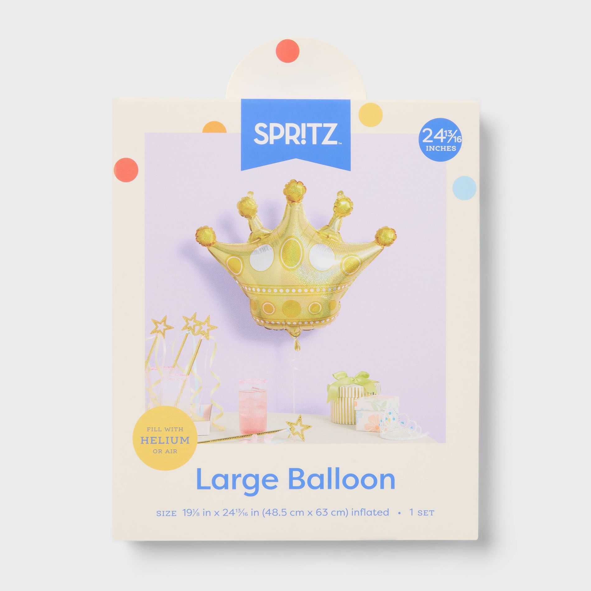 Large Princess Crown Foil Balloon- Spritz™