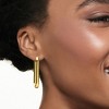 Ross-Simons Italian 14kt Yellow Gold Paper Clip Link Hoop Earrings - 2 of 4