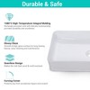 Aquaterior 23" x 13" Rectangle Porcelain Ceramic Bathroom Vessel Sink w/ Pop Up Drain Hotel - 3 of 4