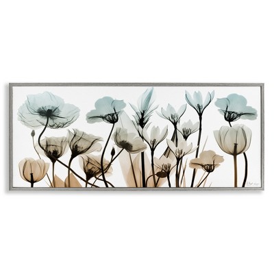 Stupell Industries Mixed Transparent Flowers, 30" x 13"