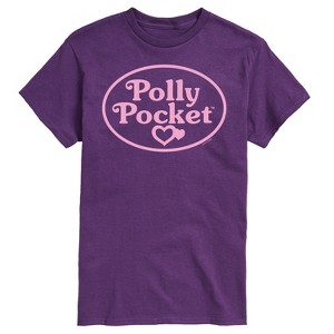 Men's - Polly Pocket - Polly Pocket Pink Logo Short Sleeve Graphic T-Shirt - 1 of 3