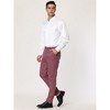Lars Amadeus Men's Slim Fit Formal Business Prom Striped Printed Dress Pants - 4 of 4