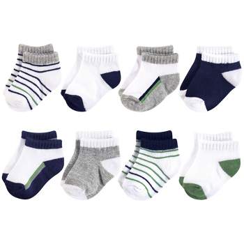 Yoga Sprout Baby Boy Socks, Olive Navy
