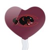 Claflin University Primary Logo Heart Love Cupcake Picks Toppers Decoration Set of 6 - 2 of 4