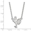 Black Bow Jewelry 10k White Gold Virginia Tech Hokies NCAA Necklace 18 Inch - 2 of 4