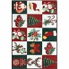 TackView Christmas Rugs for Living Room, mas Style Prints Soft Low Pile Bedroom Rug Large Carpet,Stain Resistance - 2 of 4