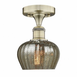 Fenton - 1 Light Semi-Flush Mount In Industrial Style-8.25 Inches Tall and 6.5 Inches Wide - 1 of 1