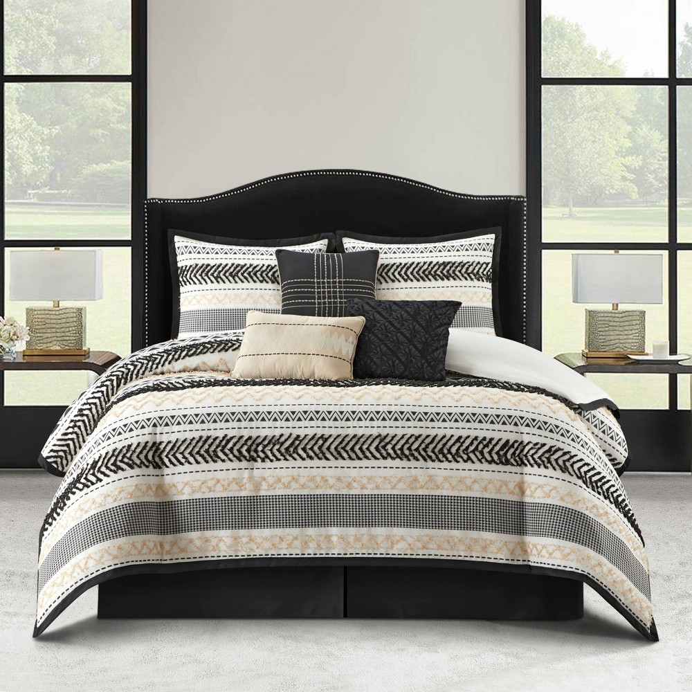 Photos - Bed Linen Nanshing 7pc Queen Kitana Comforter Set Gold