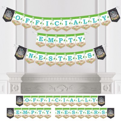 Big Dot of Happiness Empty Nesters - Empty Nest Party Bunting Banner - Party Decorations - Official Empty Nesters