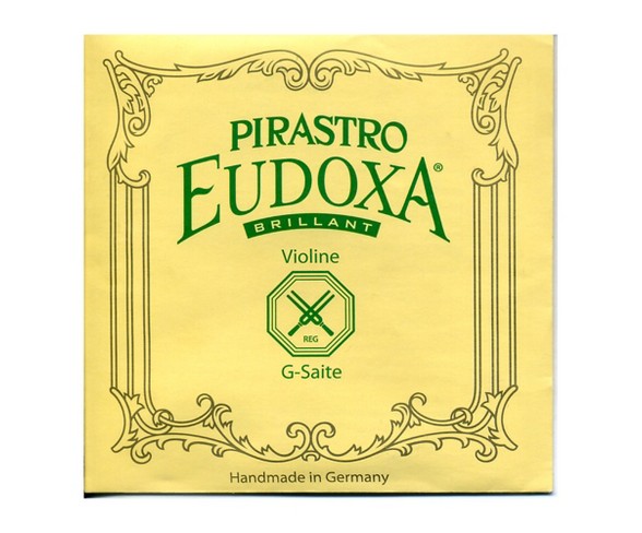 Pirastro Eudoxa Violin Strings G, Silv/Gut, 16 1/4 Gauge 4/4 Size