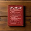 Slickblue Rustic Dog Lover Wall Decor – 10 Funny Dog Rules Sign – Pet Humor Wooden Accent – 9x12 inches, Color Options - 2 of 3