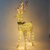 Joiedomi 5ft Gold Buck with Wreath&Ribbon Yard Light Christmas Outdoor Deer Yard Lights Decor - 2 of 4
