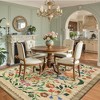 Modern Floral Printed Area Rugs Machine Washable Soft Non Slip Farmhouse Carpet Stain Resistant Low Pile Rug for Kitchen Living Room Laundry Bedroom - 2 of 4