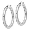 Black Bow Jewelry 5mm, Sterling Silver, Large Round Hoop Earrings - 40mm (1 1/2 Inch) - 2 of 4