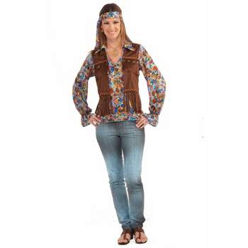 Forum Novelties Women's Hippie Vest Costume One Size Fits Most