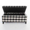 CAVINAS Rectangular Velvet Fabric Storage Ottoman Bench with 1 Pillow,Upholstered Storage Ottoman,Storage Benches for Living Room,Bedroom - 2 of 4
