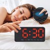 REGALWOVEN 2 Pcs Plastic Digital Dimmable Big Numbers Display Table Clock 8.3 x 4.3 x 1.2 Inches - 3 of 4