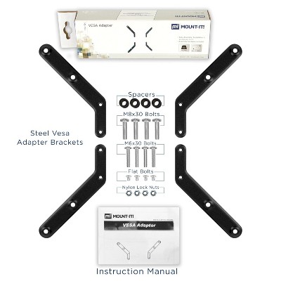 Heavy Gauge Steel VESA Mount Adapter Kit for 32-55 Inch TVs