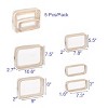 Itopfox 5-Piece Clear Waterproof TPU Baby Organizer Set for Diapers, Toys, and Travel Accessories, Nestable Bags - 3 of 4