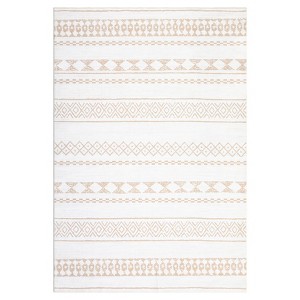 Washable Indoor Farmhouse Large Area Rug for Living Room Bedroom, Non Slip Geometric Print Carpet for Home Office - 1 of 4