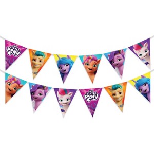 Treasures Gifted My Little Pony Birthday Banner Pennant - My Little Pony Party Supplies - 1 Pack - 1 of 4