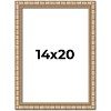 PosterPalooza | 14x20 Modern Bamboo Picture Frame, UV Acrylic, 5 Finishes - 2 of 4