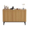 Sideboard Buffet Cabinet with Storage, Wooden Storage Cabinet with Fluted Doors and Adjustable Shelf, for Kitchen, Dining Room, Living Room - 2 of 4
