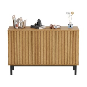 Sideboard Buffet Cabinet with Storage, Wooden Storage Cabinet with Doors Shelf, Freestanding Coffee Bar for Kitchen, Dining Room, Living Room - 1 of 4