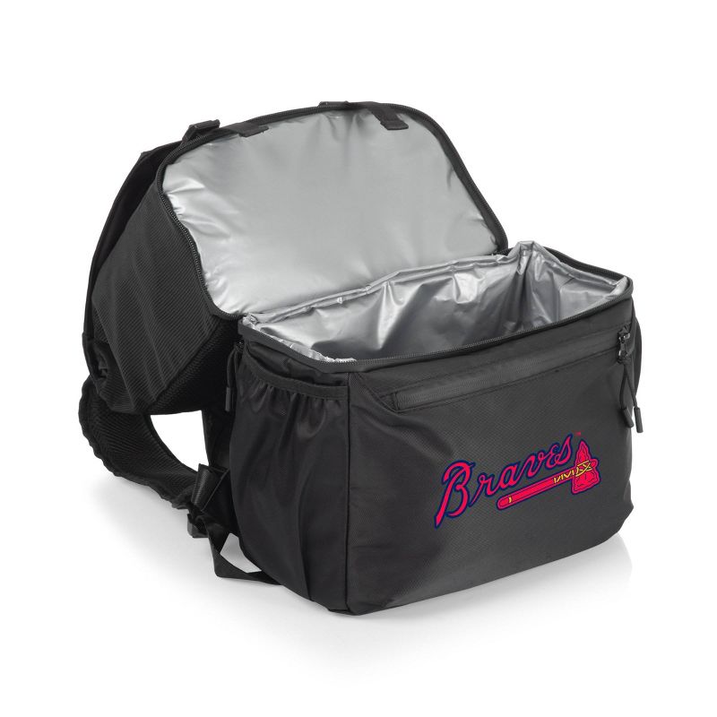 MLB Atlanta Braves Tarana Backpack Soft Cooler - Carbon Black, 2 of 6