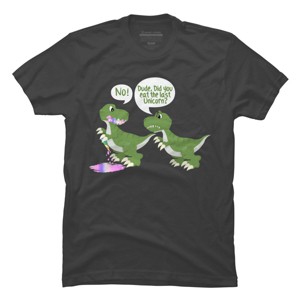 Men's Design By Humans Dude, Did You Eat Last Unicorn By ZeusSE T-Shirt - 1 of 2