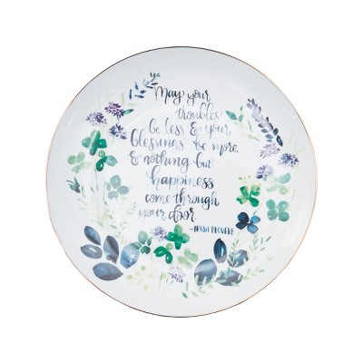 C&F Home 12" Irish Celtic Blessing Proverb "May Your Troubles Be Less & Your Blessings Be More" Decorative Plate Dish