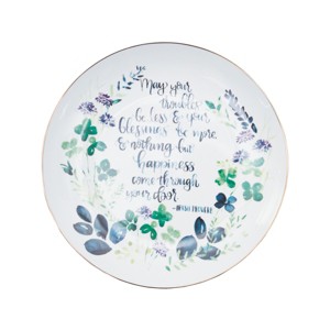 C&F Home 12" Irish Celtic Blessing Proverb "May Your Troubles Be Less & Your Blessings Be More" Decorative Plate Dish - 1 of 4