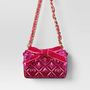 2.5" Christmas Resin Handbag Ornament Hot Pink - Wondershop™ - 1 of 3