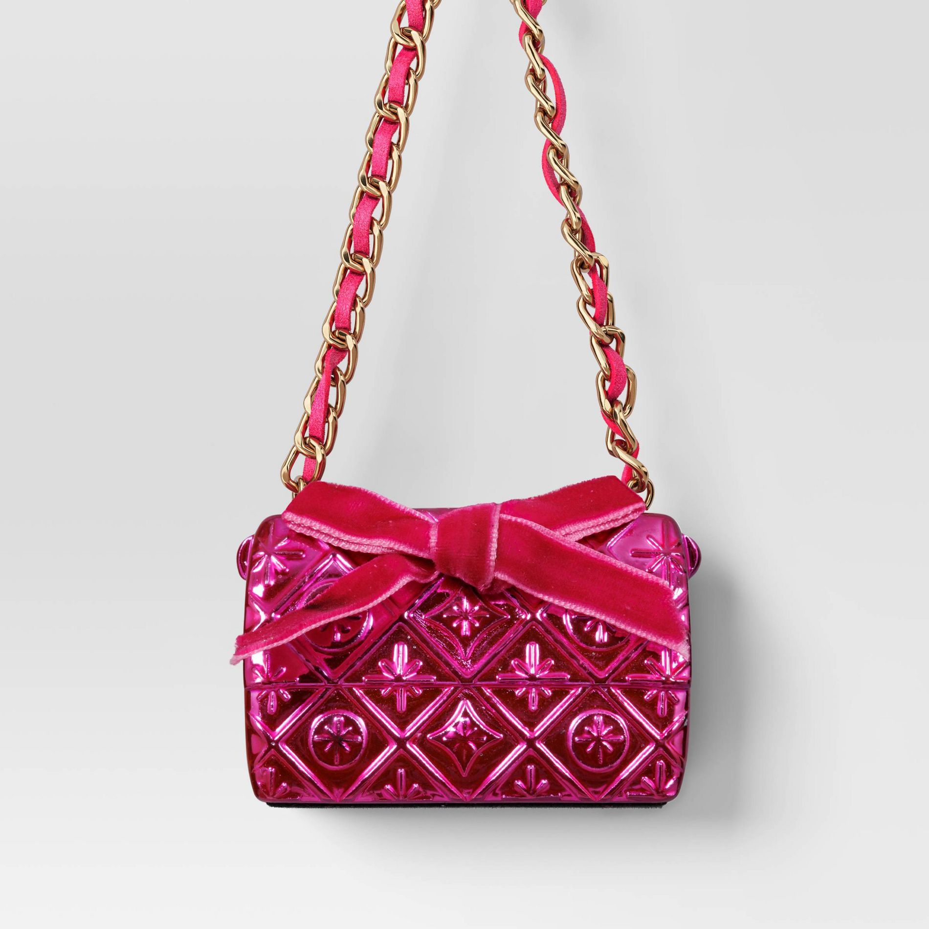 2.5" Christmas Resin Handbag Ornament Hot Pink - Wondershop™