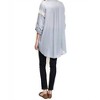 Women's Button Up Lace Trim Tunic - KORI - 2 of 3