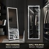 FURNIinspire Full Length Mirrors Rectangular Full Body Mirror Freestanding Leaning Large Mirror with Stand for Bedroom, Silver, 20"*63" - 4 of 4