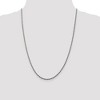 Black Bow Jewelry 2.25mm Rhodium Plated Sterling Silver Diamond Cut Rope Necklace - 2 of 4
