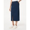Jones New York Midi Denim Front Slit Skirt - 2 of 3