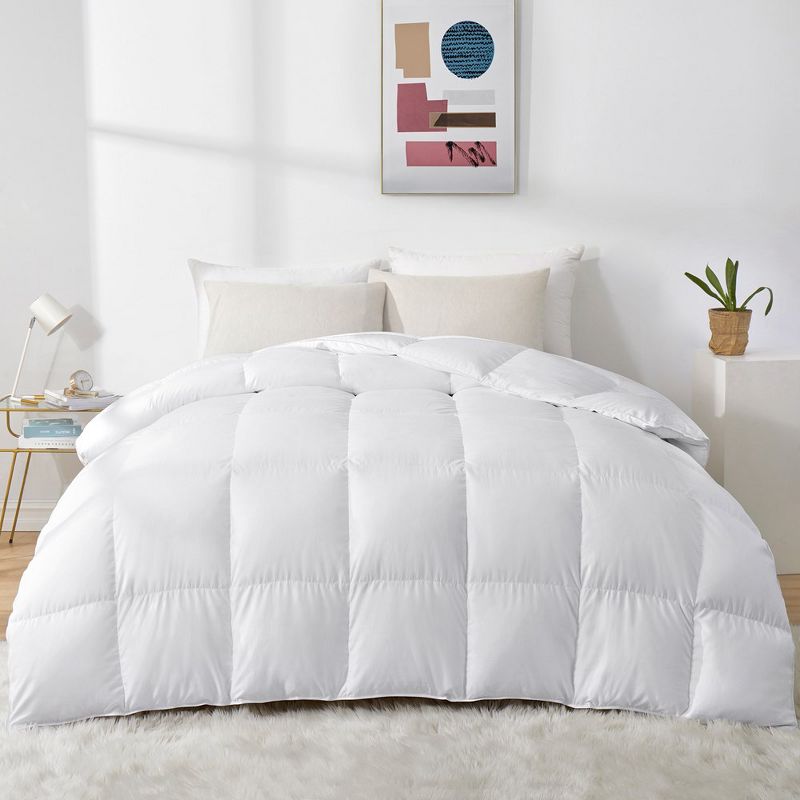 Peace Nest All Season White Down Comforter with Ultra Soft Down Proof Fabric, 3 of 9
