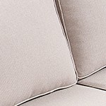 beige cushion/brown wicker