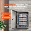 VEVOR Steel Electrical Box, 16"x 12"x 10", 304 Stainless Steel Electrical Enclosure Box, Wall-Mounted Outdoor Electrical Electronic Equipment, Silver - 3 of 4