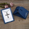 Anna-Kaci Black & Silver Gunmetal Crystal Cross Necklace with Religious Message Card & Envelope Christian Jewelry Gift - image 4 of 4