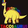 Adult Design By Humans Tacos Dinosaur Tacosaurus Rainbow Pride By JuTrading T-Shirt - 2 of 2