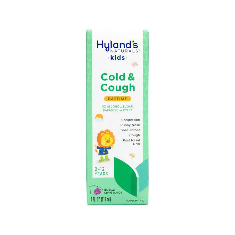 Hyland&#39;s Naturals Kids Cold &#38; Cough Daytime Syrup - Grape - 4 fl oz, 4 of 7