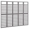 vidaXL 5-Panel Room Divider/Trellis Solid Fir Wood Gray 79.3"x70.9" - 3 of 4