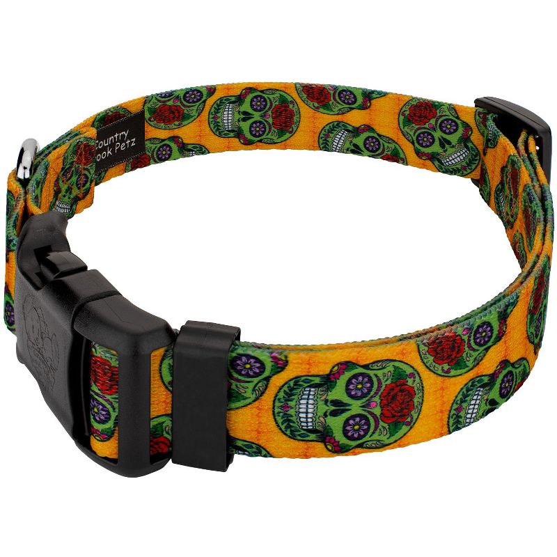 Country Brook Petz Deluxe Sugar Skulls Dog Collar - Made in The U.S.A., 2 of 6