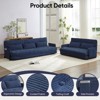 Mjkone Muti-Functional Folding Sofa Bed,Floor Sofa Bed Set,Lazy Sofa with Pillows,6 Position Adjustable Backrest - 2 of 4